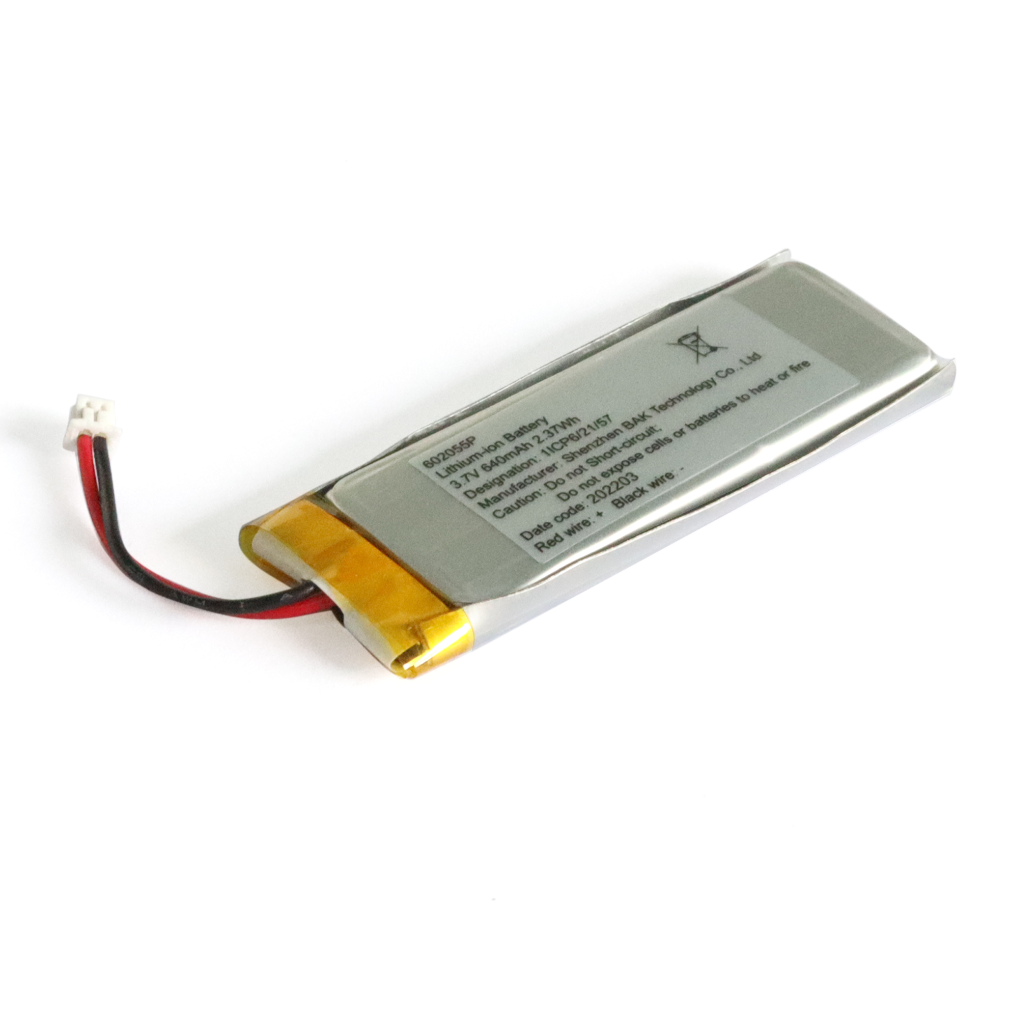 Lithiumpolymerbatterie 3,7 V 640mAh für Bluetooth -Geräte 